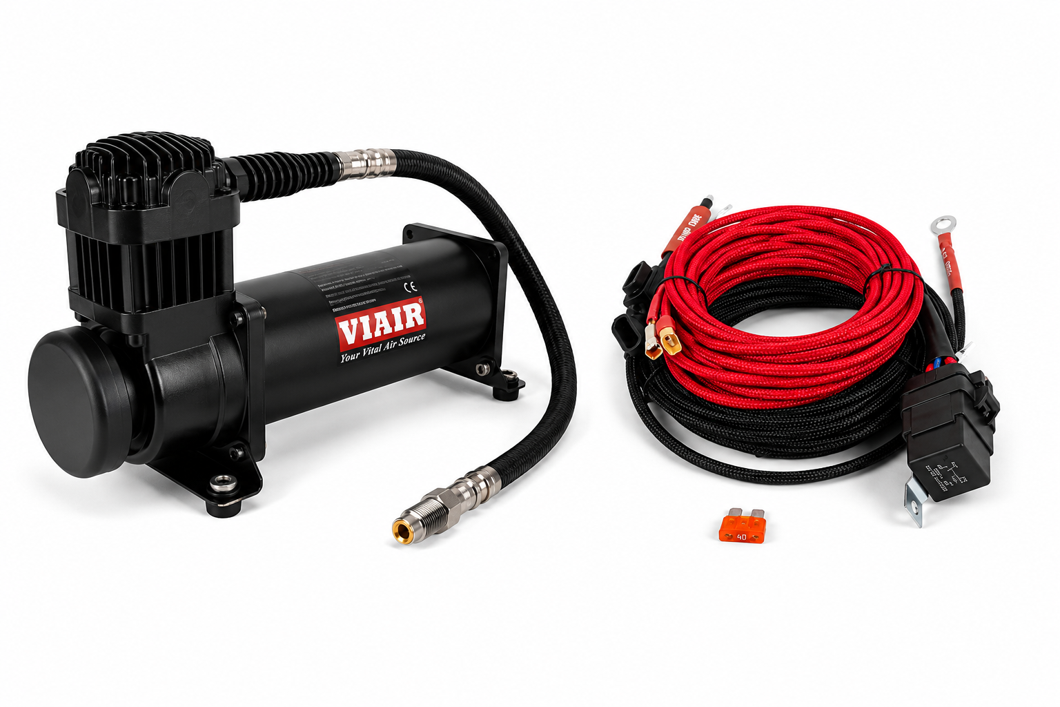 Bag Riders Secondary 444C Black Compressor & Secondary Harness
